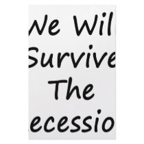 We Will Survive The Recession Stationery Design