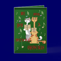 We Wish You A Merry Christmas Card by Lotacats We Wish You A Merry Christmas Card