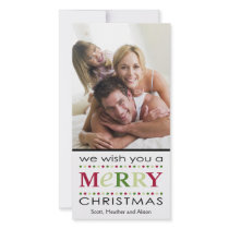 We Wish You A Merry Christmas Photo Card Template