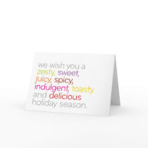 we wish you, Holiday card