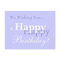 We Wishing You... a Happy Birthday! postcards
