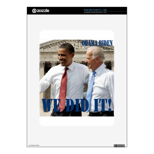 We Won - Obama Wins Skins For The iPad