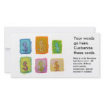 Wealth money abundance fundraising fun happy art photo card template