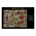 WEALTH Motivational Coin Poster Print