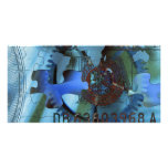 Wealth Puzzle Custom Photo Card