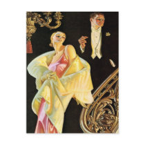 Wealthy Party Goers Post Cards