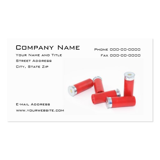 Weapons Dealer Business Card (front side)