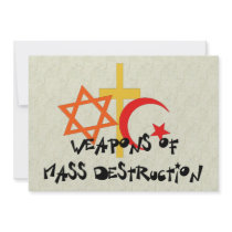 Weapons of Mass Destruction Personalized Announcement