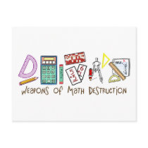 Weapons Of Math Destruction Post Card