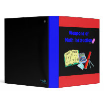 Weapons of Math Instruction binders