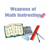Weapons of Math Instructions t-shirts