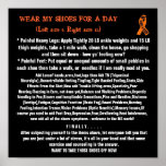 WEAR MY SHOES FOR A DAY(Left size 9... Posters