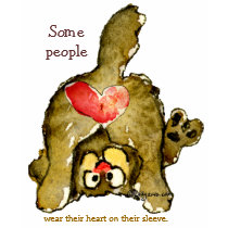 Wear Your Heart Cartoon Cat T-shirt 01