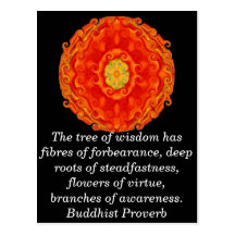 Wearable Buddhist Wisdom - The tree of wisdom Postcards