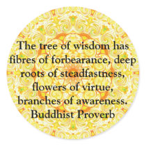 Wearable Buddhist Wisdom - The tree of wisdom stickers by spiritcircle Wearable Buddhist Wisdom - The tree of wisdom stickers