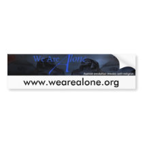 WeAreAlone.org Sticker bumper stickers