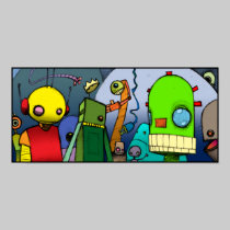 WeAreTheRobots posters by PiggStik WeAreTheRobots posters