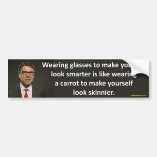 wearing glasses...