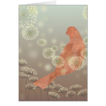 "Wearing Queen Anne's Lace" Blank Card by EuphorianChic "Wearing Queen Anne's Lace" Blank Card