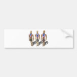 WearingGoldSilverBronzeMedals122410 Etiqueta De Parachoque