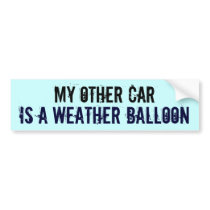 Weather Balloon bumper stickers