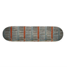 Weather-beaten window skate board deck