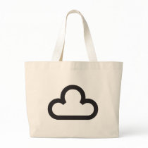 Weather Cloud Symbol Canvas Bags