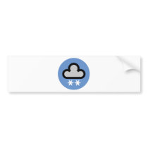 Weather Cloud Symbol Bumper Stickers