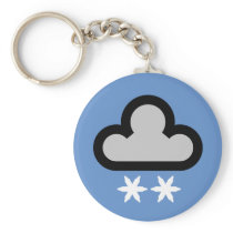 Weather Cloud Symbol Keychains