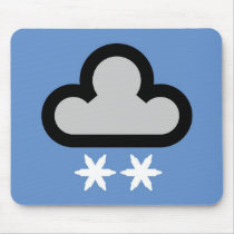 Weather Cloud Symbol Mouse Mats