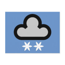 Weather Cloud Symbol Post Cards
