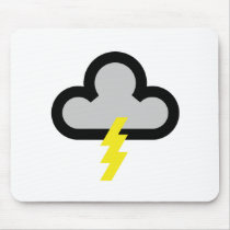 Weather Lightning Flash Symbol Mousemats