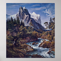Weather of the Horn of Rosenlaui by Joseph Koch Posters