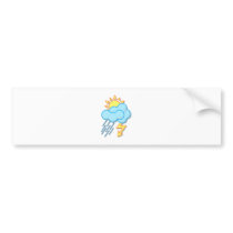 Weather sun rain of lightnings more weather sun ra bumper sticker
