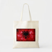 Weathered Albania Flag Bag