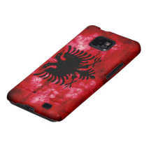Weathered Albania Flag Samsung Galaxy Case