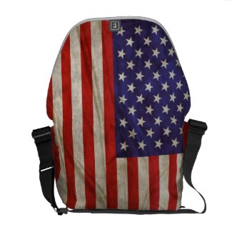 Weathered American Flag rickshawmessengerbag