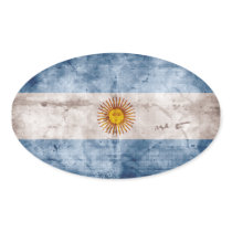 Weathered Argentina Flag Sticker