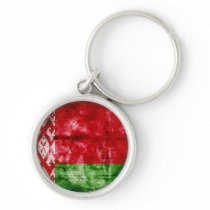 Weathered Belarus Flag Key Chains