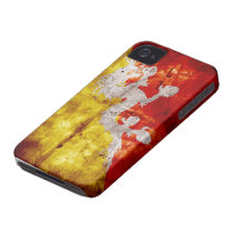 Weathered Bhutanese Flag Iphone 4 Cover