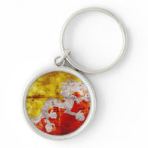 Weathered Bhutanese Flag Keychains