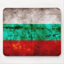 Weathered Bulgaria Flag Mouse Pad