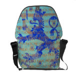 Weathered Celtic Lion messenger bags