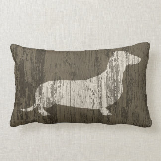 dachshund lumbar pillow