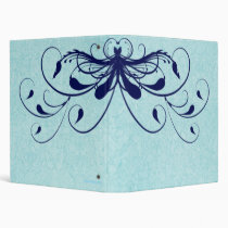 Weathered Damask & Royal Flourish Vinyl Binder
