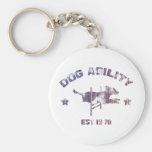 Weathered Dog Agility Keychains