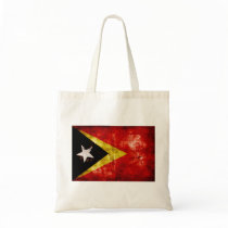 Weathered East Timor Flag Canvas Bag