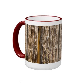 Weathered Fence Wood Mug mug