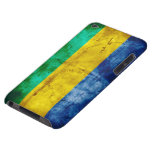 Weathered Gabon Flag Barely There iPod Covers