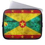 Weathered Grenada Flag Computer Sleeves